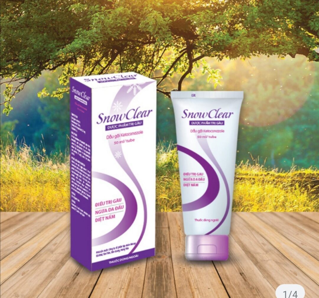 Dầu gội chống gầu snowclear 50ml , .