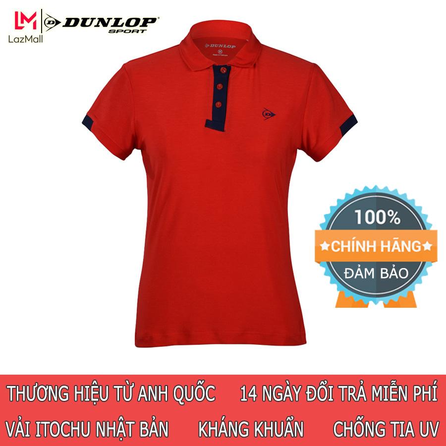 Áo thể thao Nữ Dunlop - DABAS9090-2C Polo thun nữ phù hợp chơi cầu lông tennis mặc hàng ngày