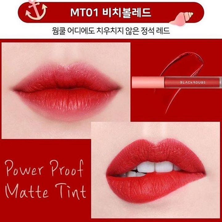 Son Lì Lâu Trôi Black Rouge Power Proof Matte Tint phiên bản mới
