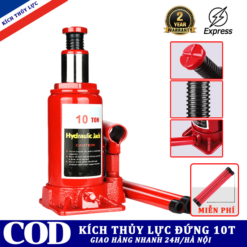 Kích Thủy Lực - 10 TẤN Con Đội Thủy Lực con đội ô tô con đội thủy lực kích nâng xe ô tô Thích hợp cho ô tô, xây dựng, công nghiệp