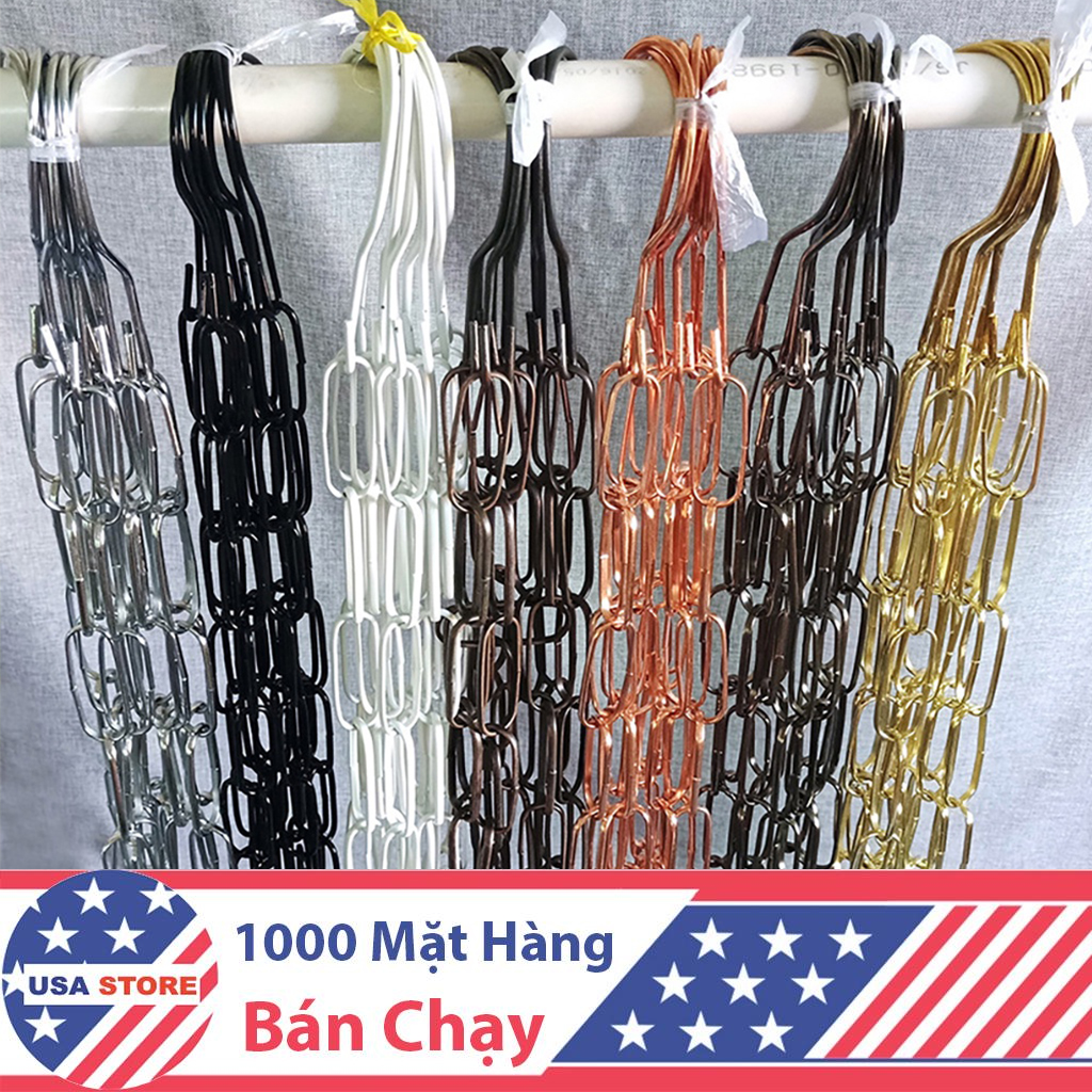 Dây xích inox/sắt mạ treo móc quần áo, treo đồ đa năng thông minh, treo trưng bày shop