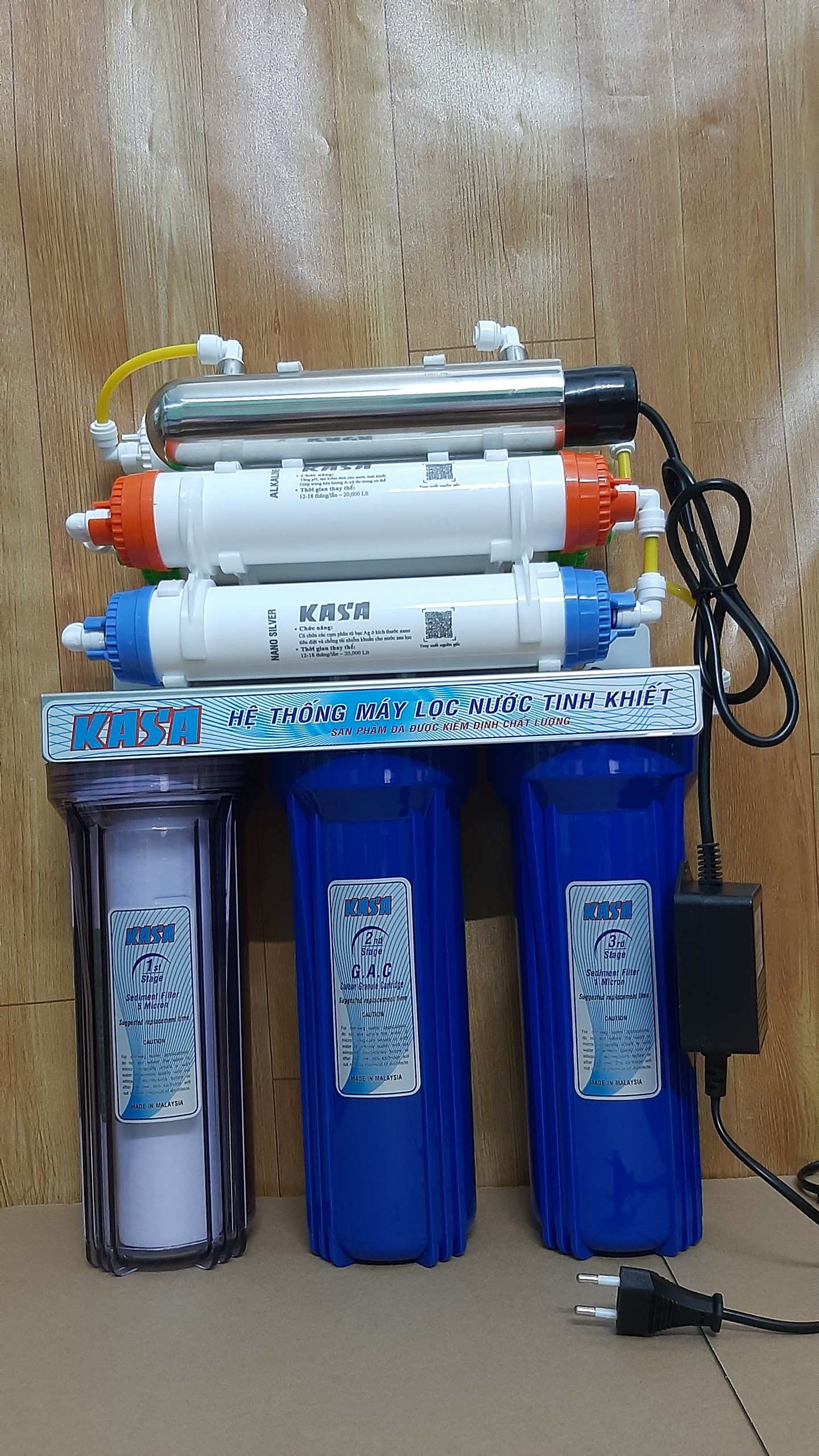 Máy lọc nước công nghệ nano kasa ,có đèn uv 11w-kasa 9 cấp lõi lọc,bộ lọc nước tinh khiết 9 cấp