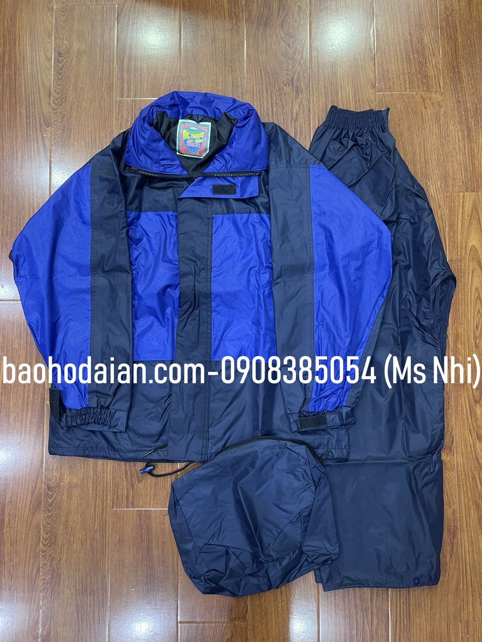 Áo mưa bộ haco vải tráng nhựa pvc