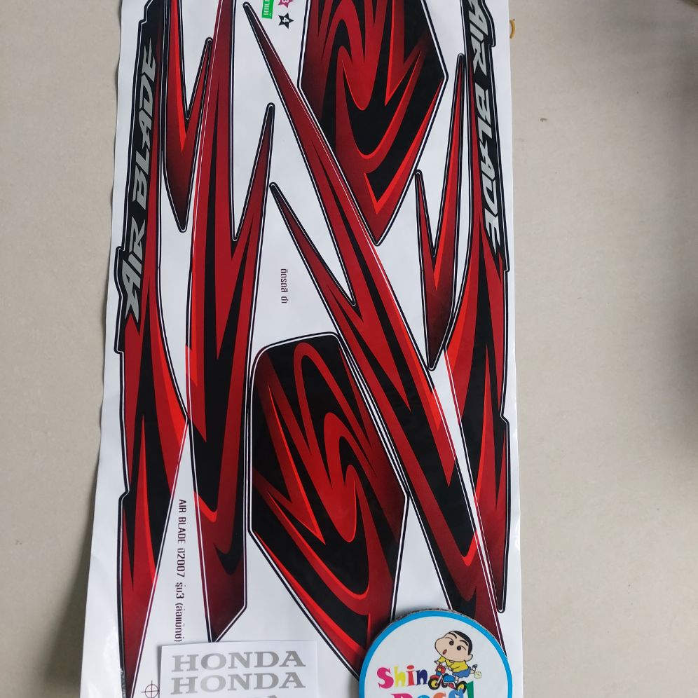 Tem lụa airblade thái 2007 đỏ đen