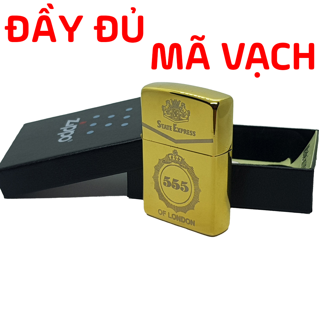 Bật Lửa Zippo Gold Solid Brass Khắc Ba Số B-17 Thông Minh Đẹp Giá Rẻ Bền Lâu Khuyến Mãi 2020 Hot Cao Cấp