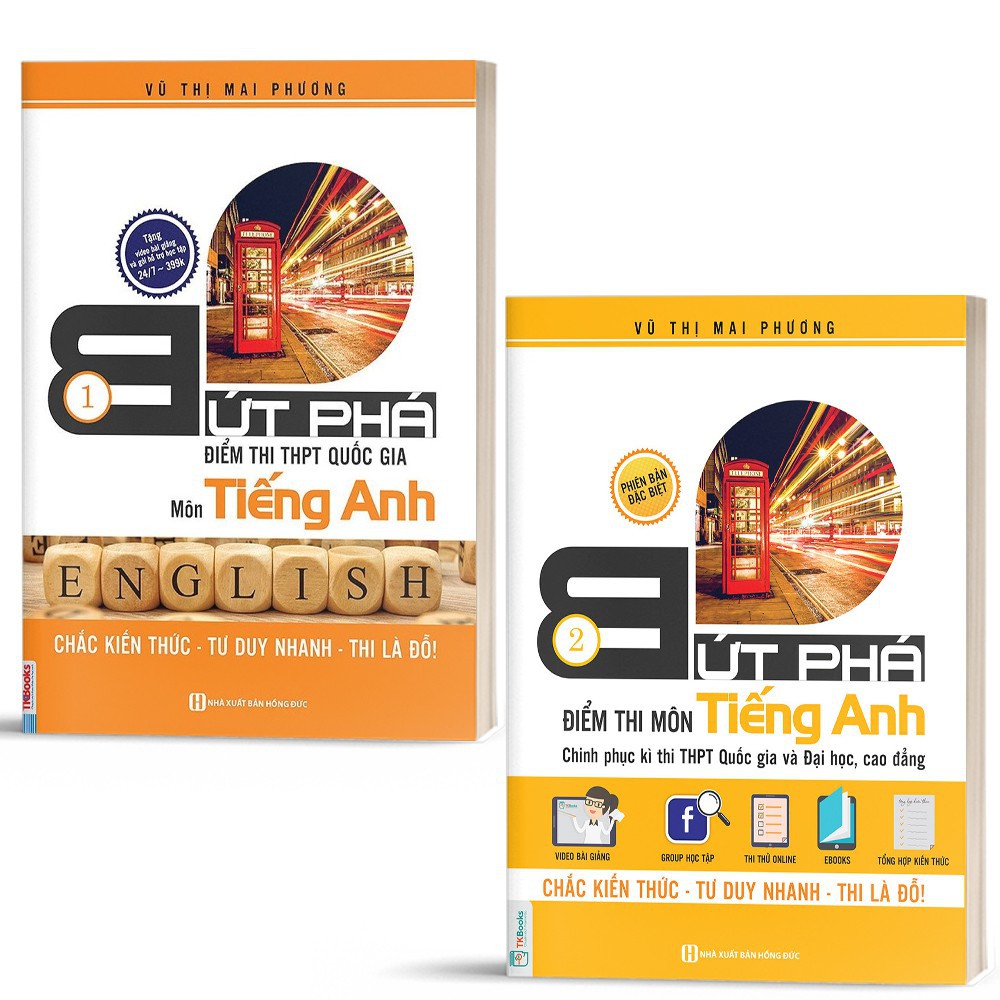 Combo Bứt Phá Điểm Thi Môn Tiếng Anh (Gồm 2 tập: 1+2)