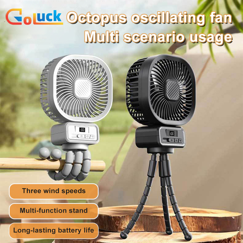 [ Bảo hành 3 tháng ] Quạt sạc USB màn hình hiển thị nguồn điện khung lắc đầu thích hợp cho ký túc xá sinh viên phòng bé cắm trại ăn tối