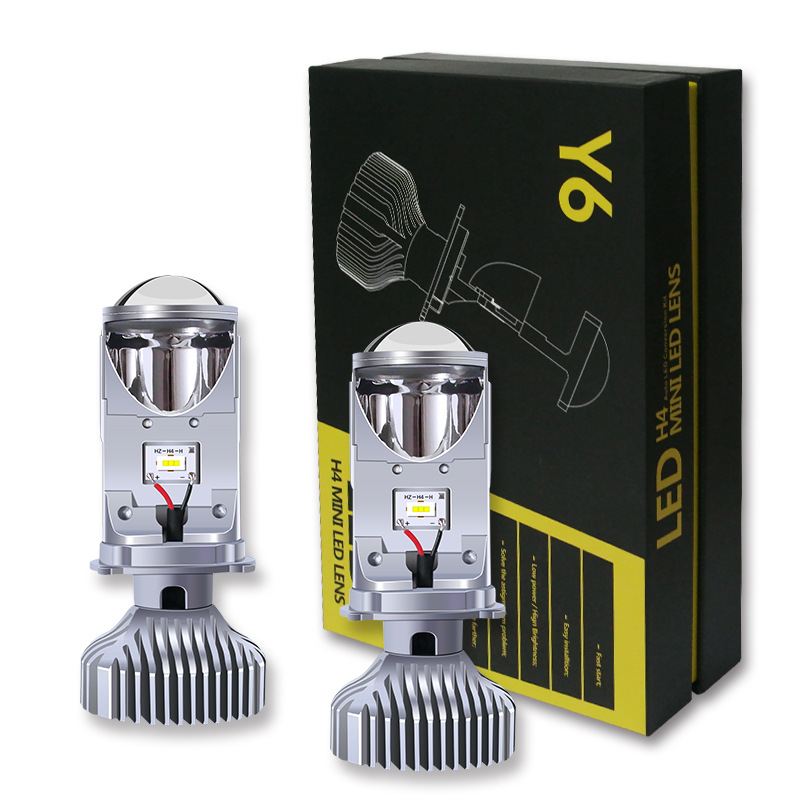 Bi Cầu Led Mini Y6 Sử Dụng Cho Ôtô, Xe Máy Chân H4 6500k 35W Lưu Ý Đây Là Giá Của 2 Bóng