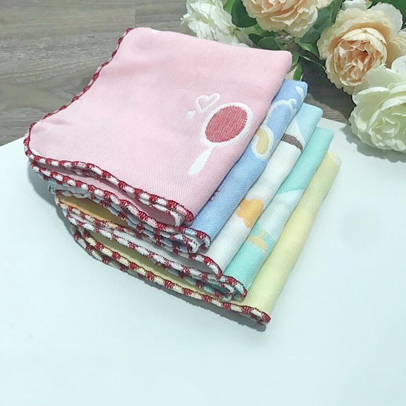 Siêu khuyến mại-set 5 khăn sữa 6 lớp wooji - mềm mại, chất cotton - tặng 1 khăn lẻ - mimibu - giá tốt