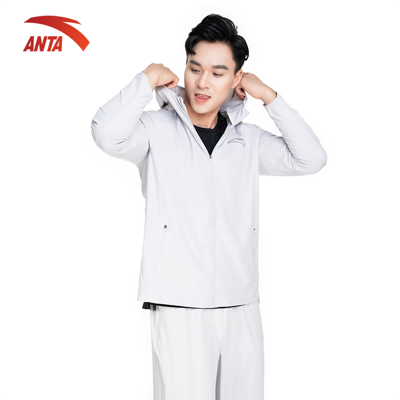 Áo khoác gió thể thao nam running a-chill touch anta 852235701