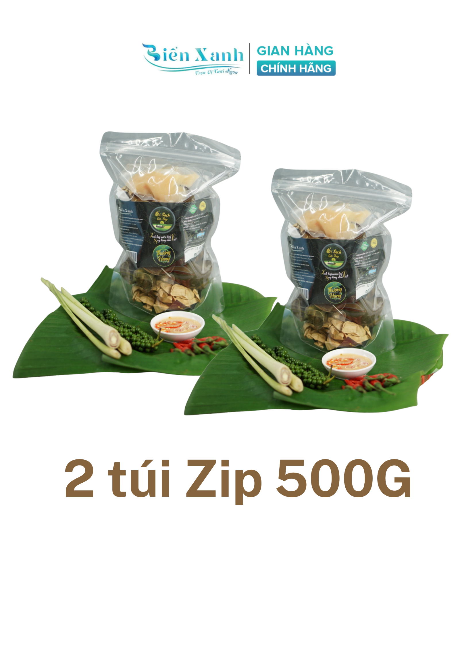 Combo 2 túi zip ốc gác bếp