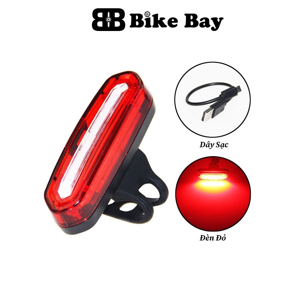 Đèn hậu xe đạp, đèn hậu 6 chế độ 600 mah