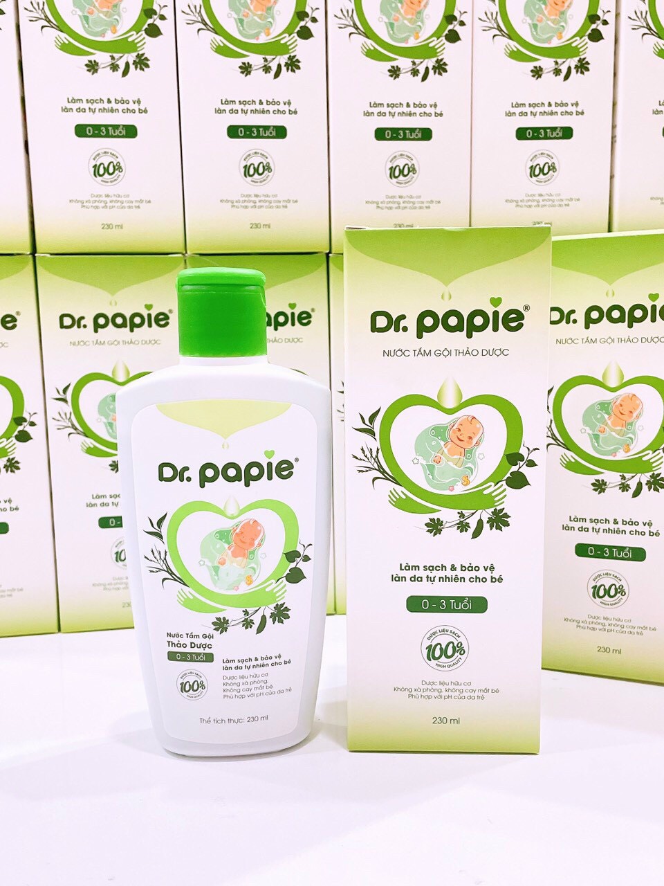 Sữa tắm gội thảo dược- nước tắm thảo dược dr.papie