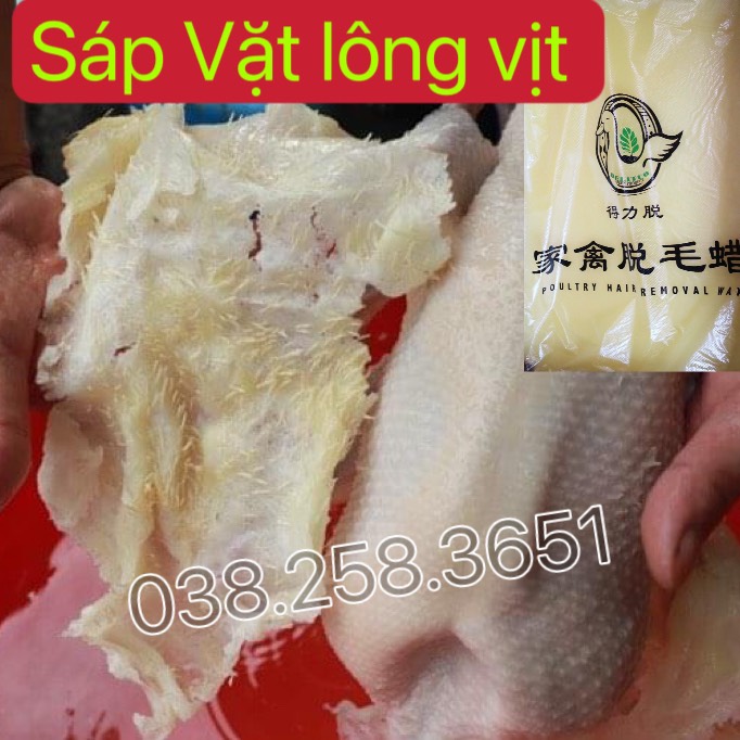 (GIÁ SỈ)Sáp làm lông vịt,gà chuyên làm lông măng gà ,vịt -an toàn-không độc hại