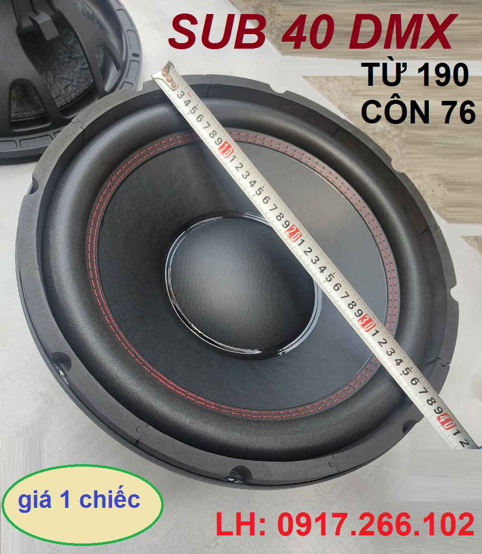 LOA SUB RỜI 4 TẤC DMX CÔN 76mm - LOA SUB 40 - GIÁ 1 CHIẾC - LOA SUB HƠI. LOA SUB ĐIỆN
