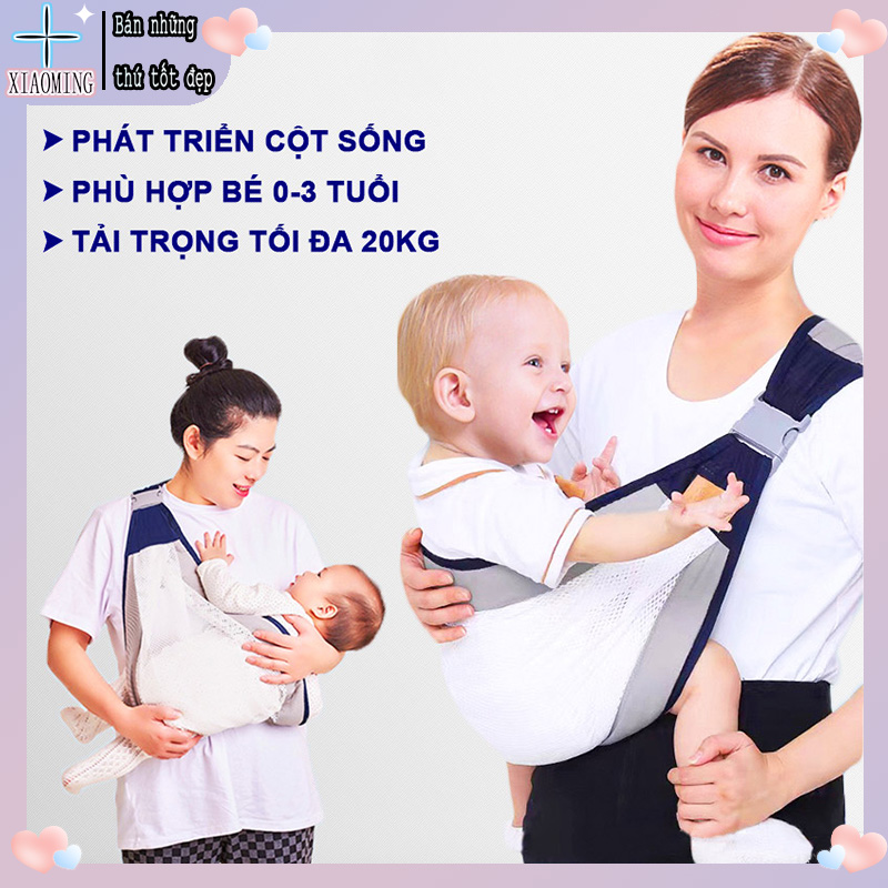 Địu em bé 0-3 tuổi cao cấp Địu cho bé gọn nhẹ thông thoáng dễ sử dụng