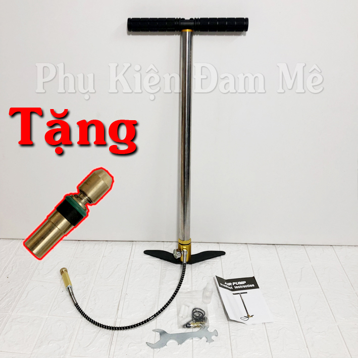 Bơm tay cao áp inox phiên bản 2023 - tặng ti bơm / bơm cao áp p.c.p - bơm cao áp nén khí - bơm tay p.c.p - bơm lốp ô tô xe máy