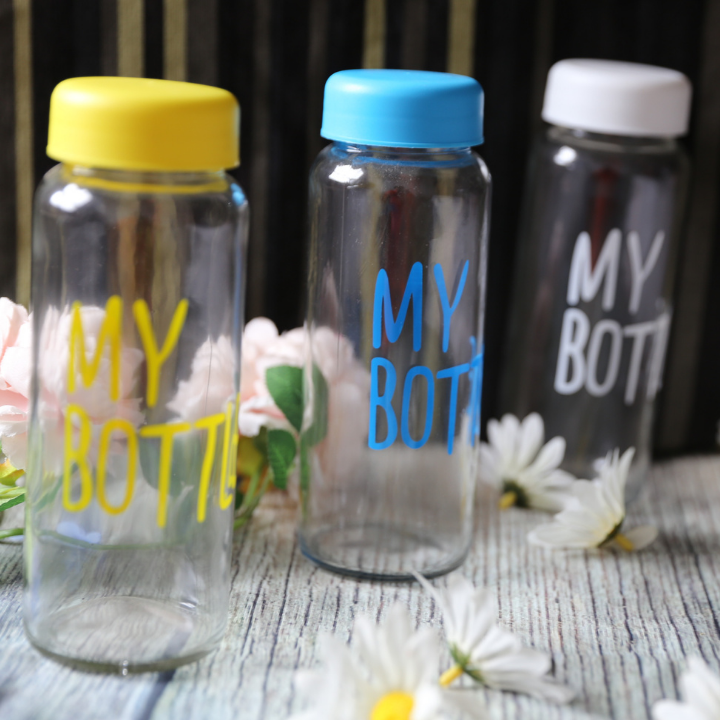 Chai nước thủy tinh 500 ml- bình nước thủy tinh my bottle- chai thủy tinh đựng nước