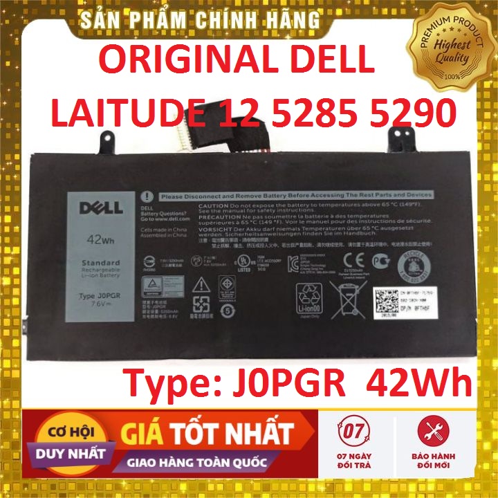 Pin Original Dell Latitude 12 5285 5290 42Wh J0PGR - PIN ZIN BẢO HÀNH 6 THÁNG LỖI ĐỔI MỚI