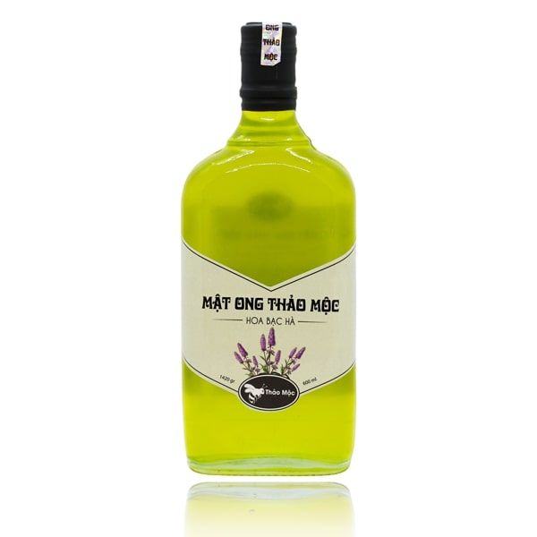 Mật ong hoa bạc hà chai 600ml - xuất xứ hà giang