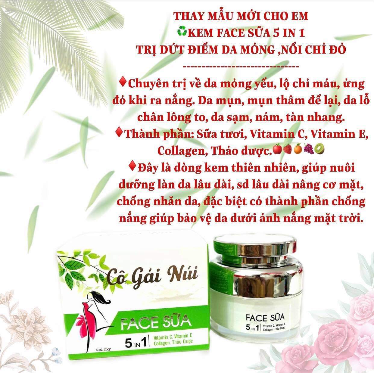 [HCM]Kem Face  sữa Cô Gái Núi