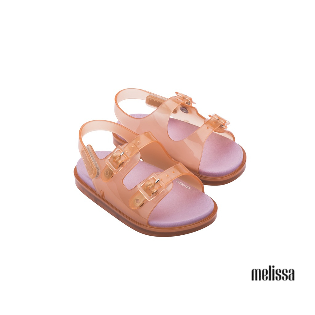 Giày sandals em bé Melissa Wide Sandal BB - Cam