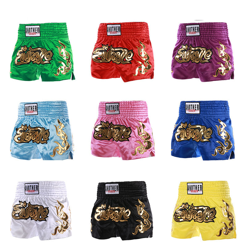 Quần Muay Thái Another Boxer Chính Hãng Muay Thái Short Chất Liệu Satin Cao Cấp QT