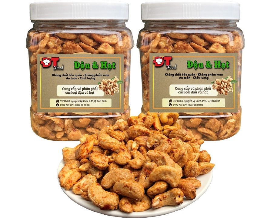 1Kg Hạt Điều Rang Tỏi Ớt Giòn Ngon