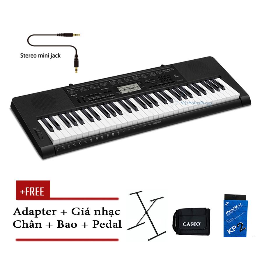 Đàn organ casio ctk3500 tặng chân + bao + pedal + cable chordana - happylive shop