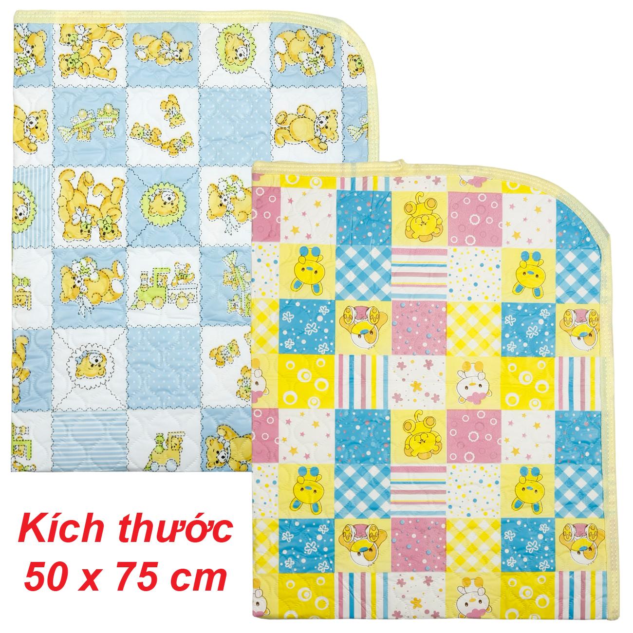 Combo 2 Chiếu chống thấm Đài Loan 50x75cm an toàn và chống thấm tuyệt đối cho bé sơ sinh CĐLT - Booba.shop