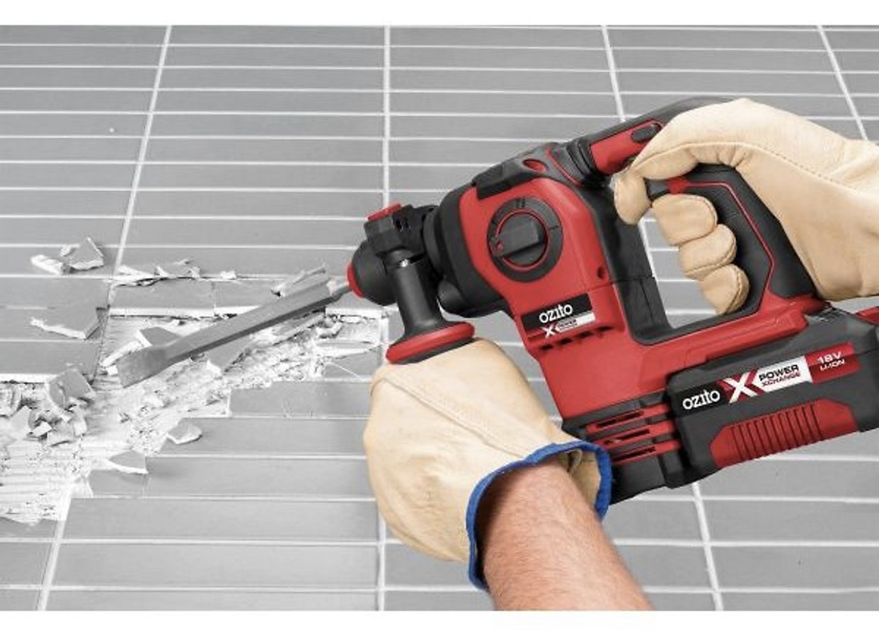 Thân máy đục bê tông 03 chức năng pin 18v hiệu ozito pxbrhs-200 hàng mới 100% nhập khẩu australia