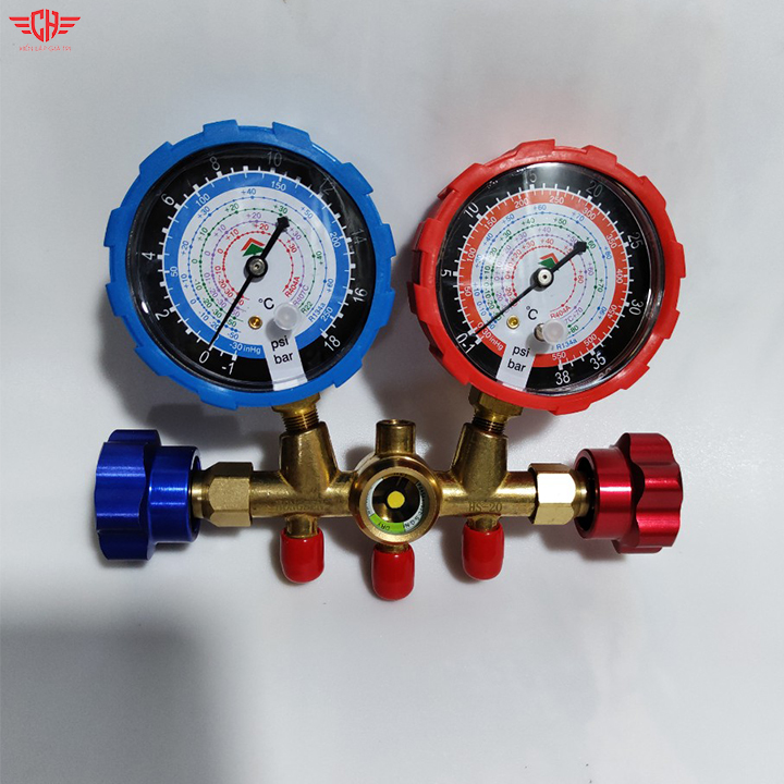 Đồng hồ gas đôi hongsen - hs-536c + 3 dây