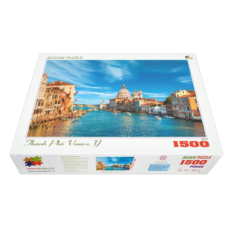 HCMBộ tranh xếp hình cao cấp 1500 mảnh 60x100cm Thành Phố Venice Ý