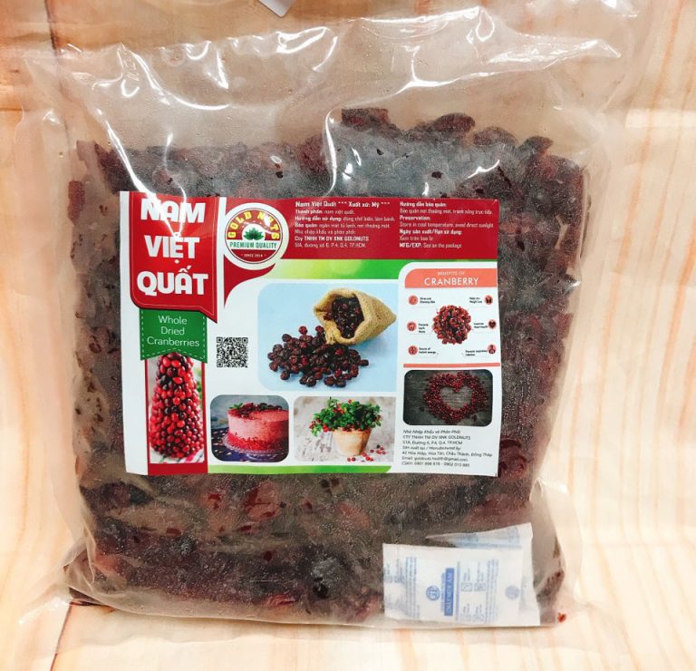 Nam việt quất khô 200gr gold nuts