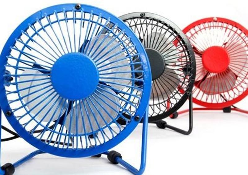 Quạt USB mini Fan, Quạt lồng sắt mini, sử dụng nguồn USB hoặc sạc dự phòng