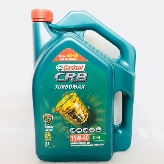 NHỚT CASTROL CRB TURBO MAX 20W50 5 lít [ ảnh Thật ] [ shop tự chụp