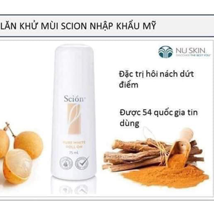 [HCM]Lăn Khử mùi SCION -Hết mùi hôi nách 100% không ngứa rát  Hạn chế mồ hôi  Không ố vàng áo trị thâm