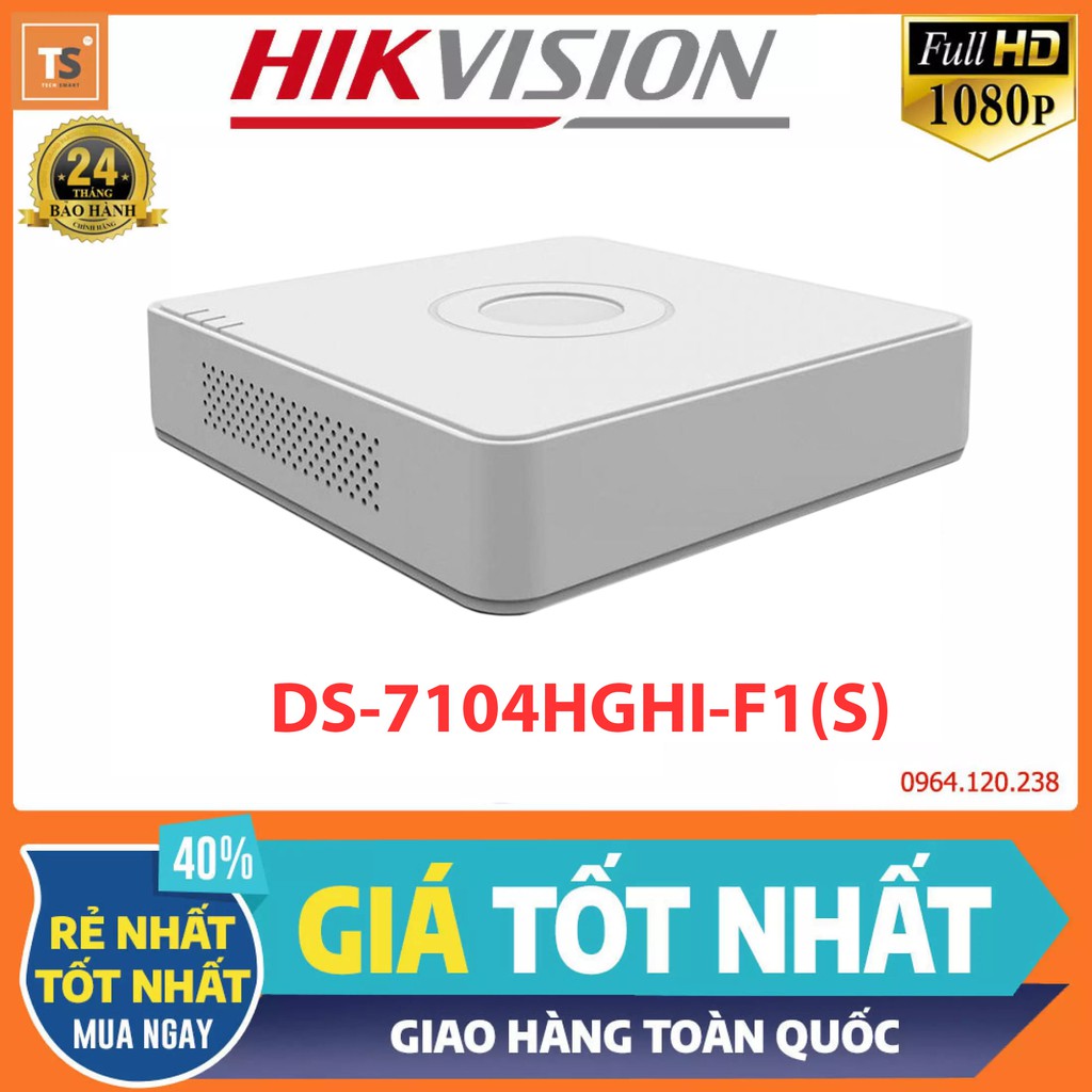 Đầu Ghi Hình Camera TURBO HD 4 Kênh Hikvision DS-7104HGHI-F1 Đầu Ghi Hình Camera TURBO HD 4 Kênh Hikvision DS-7104HGHI-F1