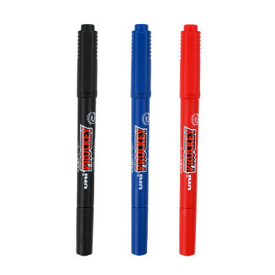 Mitsubishi nhật bản uni bút đánh dấu pm-120t bút đánh dấu bút đánh dấu dầu hai đầu nhỏ bút đánh dấu gốc nước