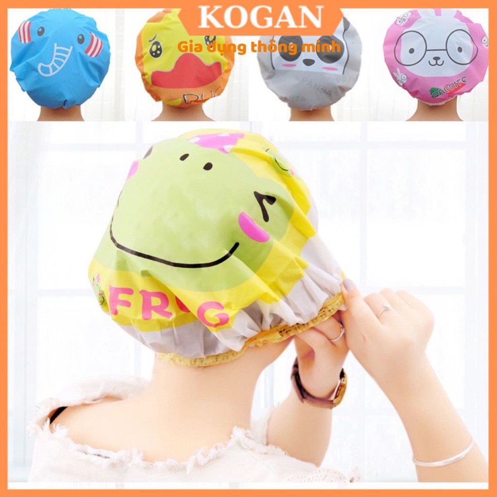 Mũ trùm tóc nilon - mũ trùm đầu khi tắm - đồ ủ tóc 0033