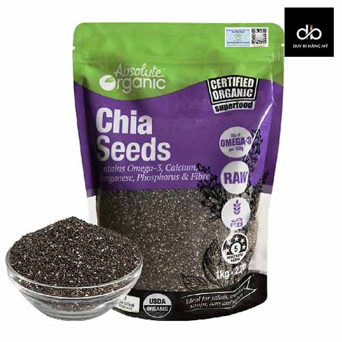 Hạt Chia Seed Úc Absolute Organic 1kg