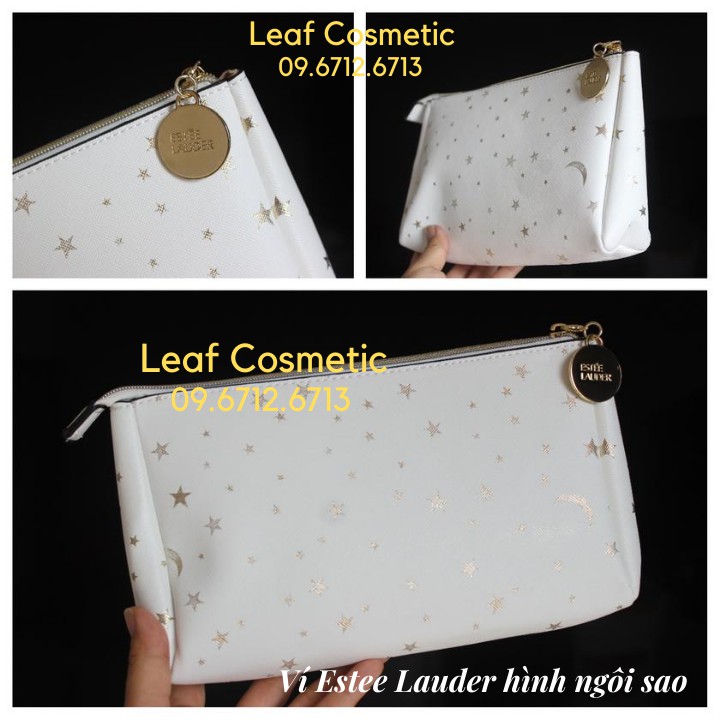 Túi / bóp đựng mỹ phẩm hoạ tiết ngôi sao nhỏ estee lauder