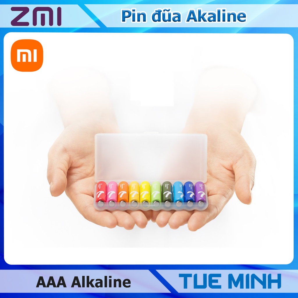 Pin aaa alkaline xiaomi rainbow 7 - 1 vỉ 10 viên