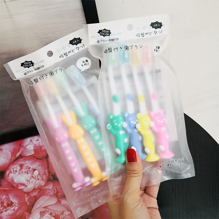 Set 4 Bàn chải đánh răng siêu mềm cho bé