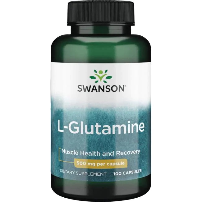 Viên uống Swanson L - Glutamine 500mg 100 viên giúp tăng cường sức khỏe