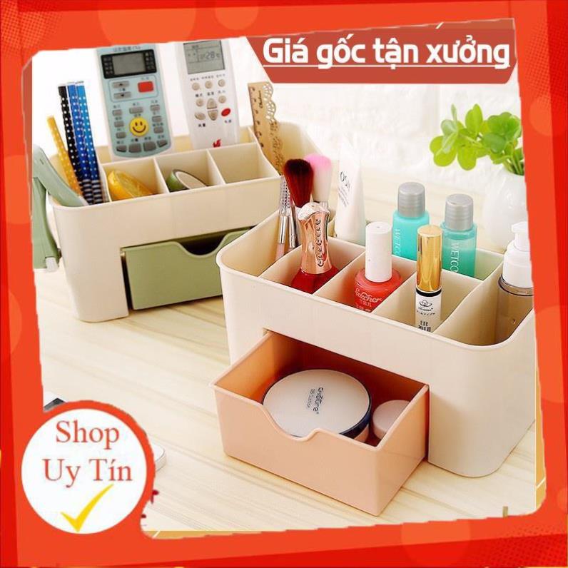 Kệ đựng mỹ phẩm có ngăn kéo tiện ích hộp đựng đồ trang điểm cute