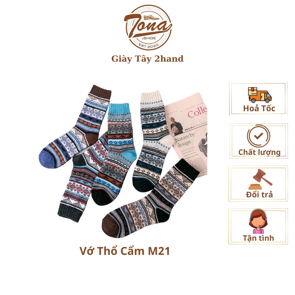 Tất thổ cẩm vintage cổ cao đủ màu m21