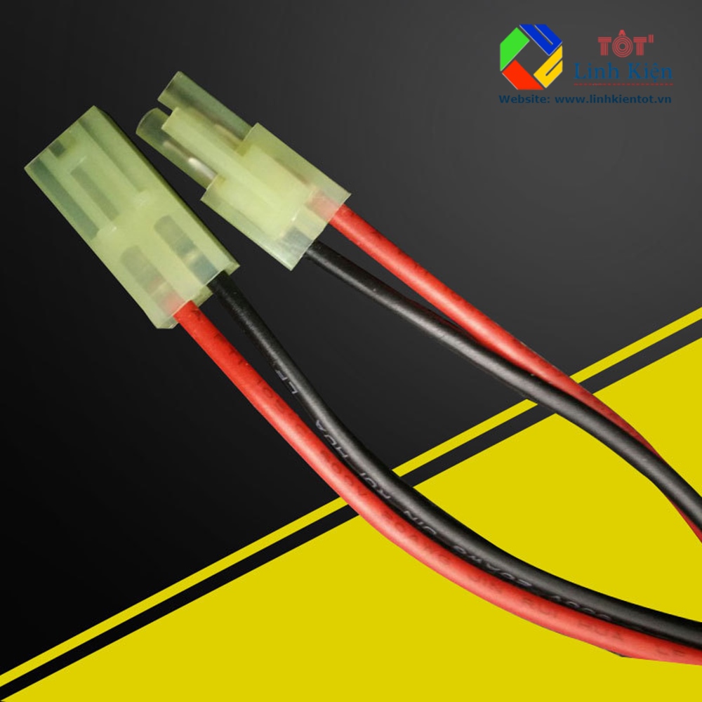 [L4.5-2P] Cặp giắc nối điện pin loại lớn L4.5-2P 40cm đã hàn dây