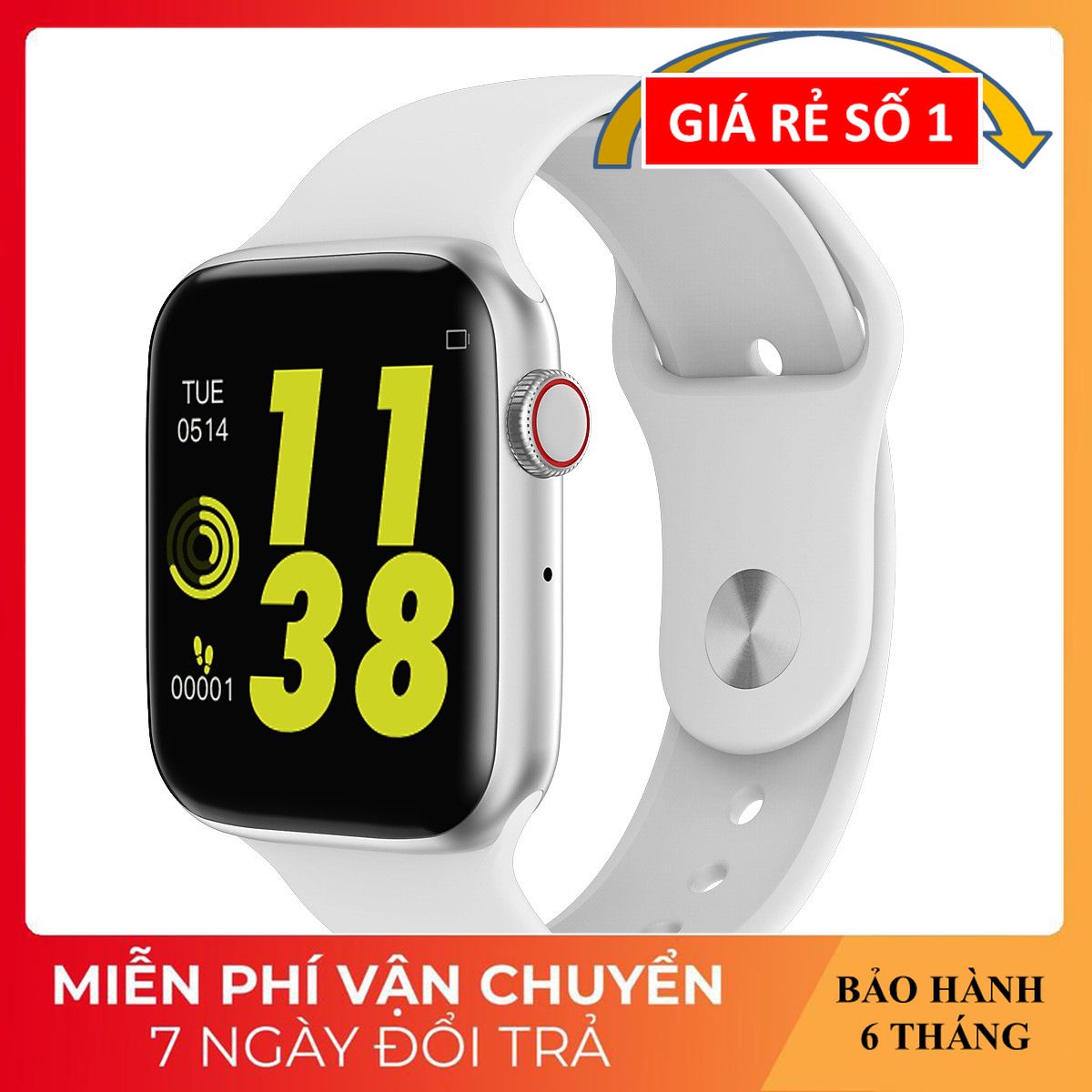 [Có Bảo Hành] Đồng Hồ Thông Minh 1516 Đo Nhịp Tim, Huyết Áp, Theo Dõi Vận Động, Thực Hiện Cuộc Gọi, Nhắn Tin, Cảm Ứng Đa Điểm - Hàng Nhập Khẩu