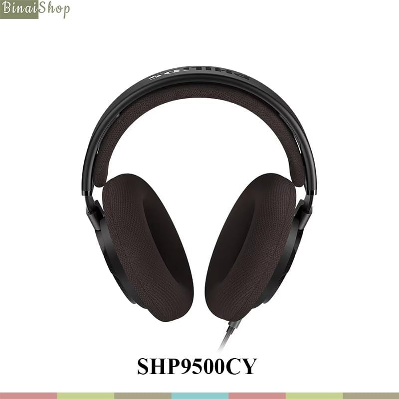 Philips shp9500 / shp9500cy – tai nghe chụp tai hifi cao cấp, thiết kế open-back, headband 2 lớp thoáng khí, âm thanh tự nhiên phù hợp giải trí và kiểm âm